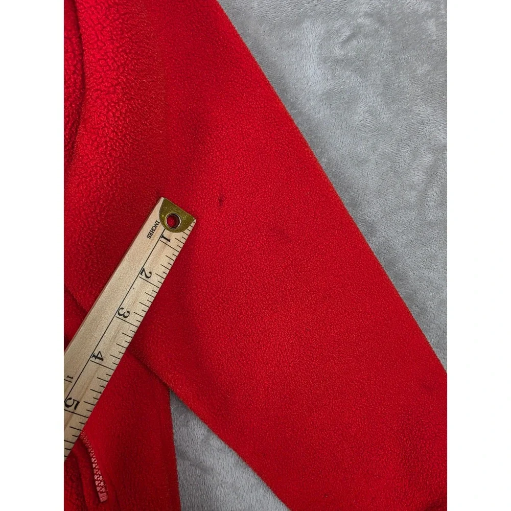 The North Face Denali Fleece Jacket Kids Boys XL Red Black Full Zip Outdoor